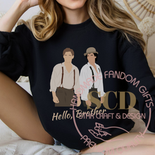 Load image into Gallery viewer, Hello Brother Sweatshirt,Vampire Diaries Sweater,Damon Salvatore, Stefan Salvatore