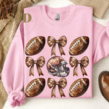 Load image into Gallery viewer, Football Coquette Bow Sweatshir