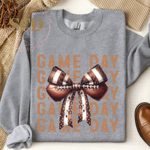 Load image into Gallery viewer, Game Day Sweatshirt ,Football Coquette sweatshirt