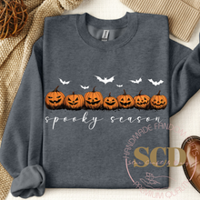 Load image into Gallery viewer, Halloween Sweatshirt Pumpkin Sweatshirt, Spooky Season Sweatshirt
