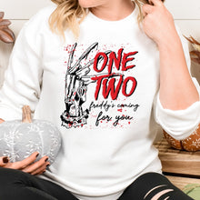 Load image into Gallery viewer, Freddy Nightmare Halloween Sweatshirt