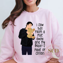 Load image into Gallery viewer, I saw that from a mile away , and my Brain's made of cotton Sweatshirt , Damon Salvatore Sweatshirt , TVD, Vampire diaries