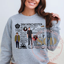 Load image into Gallery viewer, Sam Winchester Quotes Sweatshirt