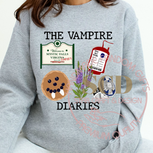 Load image into Gallery viewer, New design TVD Sweatshirt, Mystic Falls Sweatshirt, Pancake Blood Bag Sweatshirt