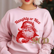Load image into Gallery viewer, Naughty or Nice, SantaClaus sweatshirt