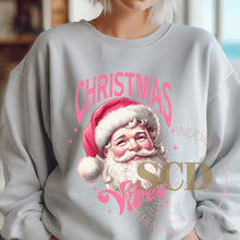 Load image into Gallery viewer, Christmas Vibes sweatshirt, Santa Sweater