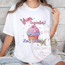 Load image into Gallery viewer, Kai's Bakery T-shirt, Yum Cupcakes Shirt