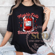 Load image into Gallery viewer, Mystic Falls Blood Donor T-shirt
