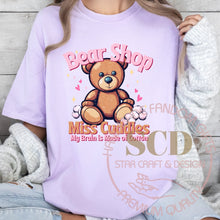 Load image into Gallery viewer, Bear Shop, Miss Cuddles T-shirt , My Brain Is made Of Cotton, T-shirt