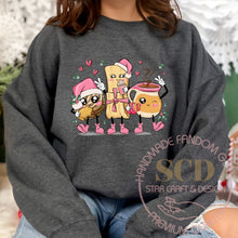 Load image into Gallery viewer, Mexican Christmas Sweatshirt pan dulce cartoon characters