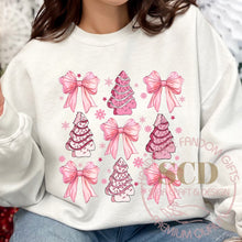 Load image into Gallery viewer, Coquette Christmas Cake Sweatshirt, Christmas Tree Cake Sweatshirt