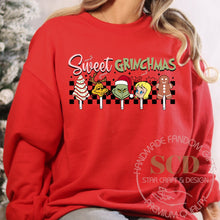 Load image into Gallery viewer, Cute Christmas Sweatshirts, Sweet grinchmas Christmas Sweatshirts