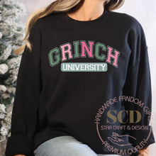 Load image into Gallery viewer, Christmas University Sweatshirt, Grinchmas Sweatshirt