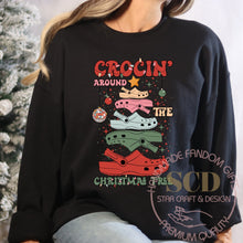 Load image into Gallery viewer, Crocin Around The Christmas Sweater, Crocin Christmas Sweatshirt
