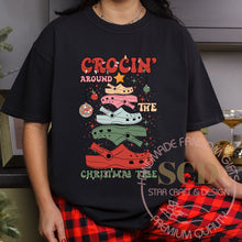 Load image into Gallery viewer, Crocin Around The Christmas Tree T-shirt, Crocin Christmas Shirt
