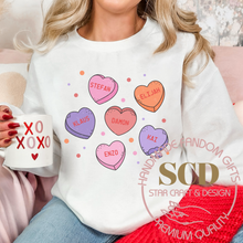 Load image into Gallery viewer, The Vampire Diaries Candy Hearts Crewneck, TVD, Valentine's Day