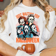 Load image into Gallery viewer, Just Waiting for Halloween Sweatshirt, Spooky Halloween