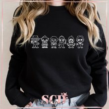 Load image into Gallery viewer, Halloween Cute Horror Characters Sweatshirt.