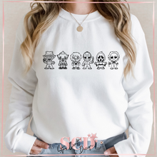 Load image into Gallery viewer, Halloween Cute Horror Characters Sweatshirt.