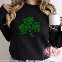 Load image into Gallery viewer, Lucky Clover Saint Patricks Day Sweatshirt