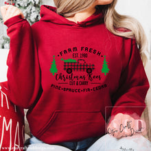 Load image into Gallery viewer, Farm Fresh Christmas Trees Hoodie