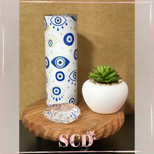 Load image into Gallery viewer, EVIL EYE 20oz skinny Tumbler.