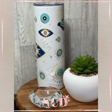 Load image into Gallery viewer, Evil Eye 20oz Skinny Tumbler