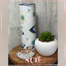 Load image into Gallery viewer, Evil Eye 20oz Skinny Tumbler