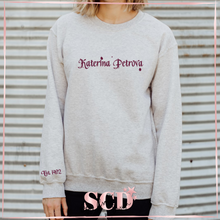 Load image into Gallery viewer, Katerina Petrova, Is Ok to love them Both I Did Sweatshirt.