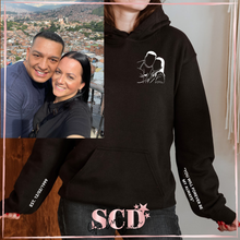 Load image into Gallery viewer, Hoodie Custom portrait from photo