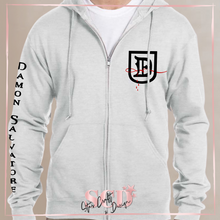 Load image into Gallery viewer, Damon Salvatore Inspired Zip-Up Hoodie