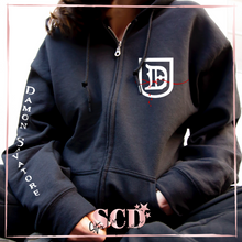 Load image into Gallery viewer, Damon Salvatore Inspired Zip-Up Hoodie