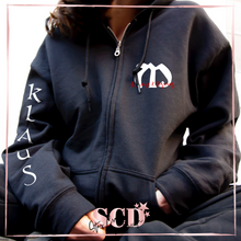 Load image into Gallery viewer, Always and Forever Klaus Full Zip Up Hoodie