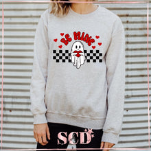 Load image into Gallery viewer, Be Mine Ghost Valentines Day Sweatshirt
