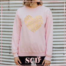 Load image into Gallery viewer, Leopard Heart Sweatshirt