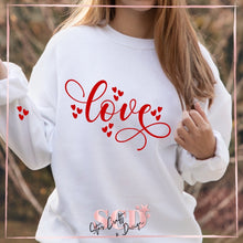 Load image into Gallery viewer, Valentines Love Heart Sweatshirt