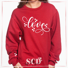 Load image into Gallery viewer, Valentines Love Heart Sweatshirt