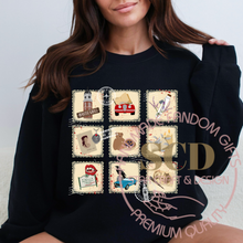 Load image into Gallery viewer, TVD Vintage Postage Stamps Sweatshirt
