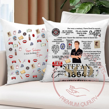 Load image into Gallery viewer, Throw Pillow Covers Stefan Quotes, I was Feeling Epic, TVD Quotes Pillow
