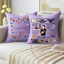 Load image into Gallery viewer, Throw Pillow Covers Famous Quotes Damon, Vampire Diaries ,Team Damon
