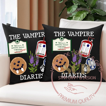 Load image into Gallery viewer, Throw Pillow Covers Blood Bag Vampire Diaries, Mystic Falls Pillow Cover

