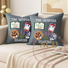 Load image into Gallery viewer, Throw Pillow Covers Blood Bag Vampire Diaries, Mystic Falls Pillow Cover

