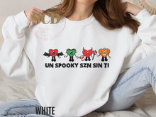 Load image into Gallery viewer, Un Spooky Szn Sin Ti Bad Bunny Halloween Sweatshirt
