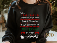 Load image into Gallery viewer, TVD Christmas Ugly Sweatshirt
