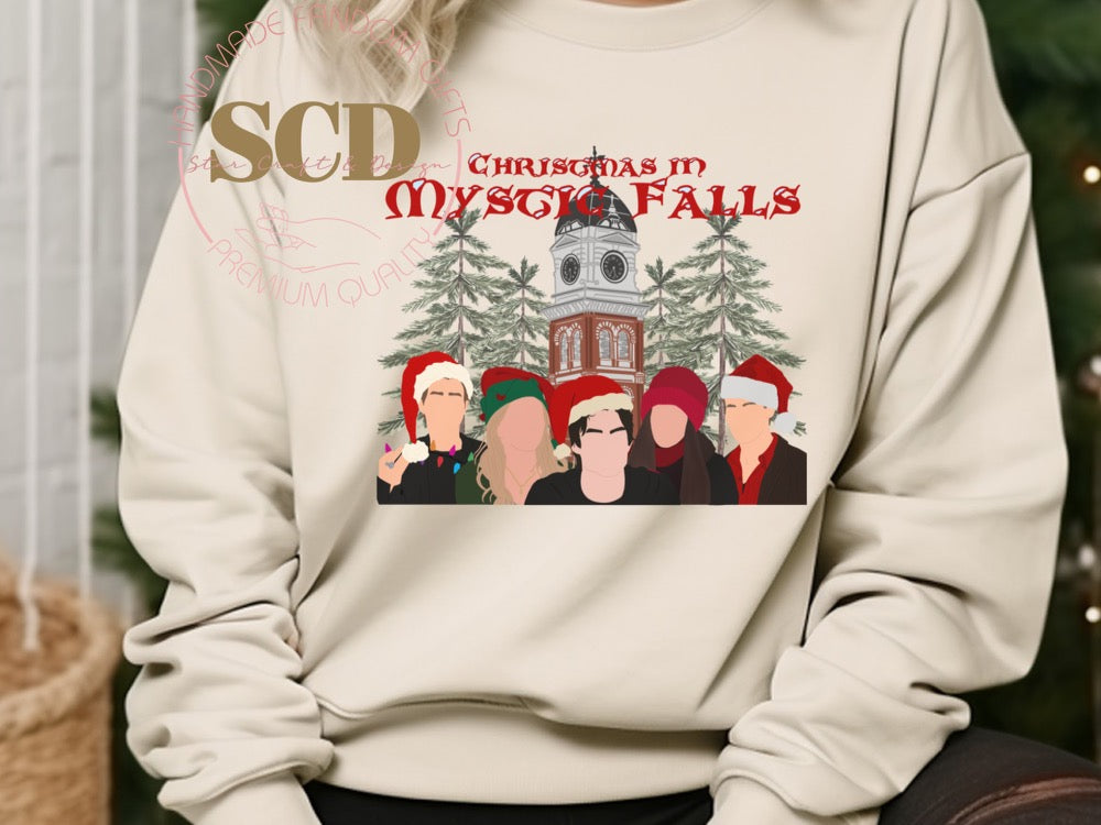 Christmas In Mystic Falls, Damon, Elena,Stefan, Sweatshirt