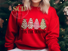 Load image into Gallery viewer, TIS The Season, Christmas trees Sweatshirt
