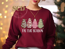 Load image into Gallery viewer, TIS The Season, Christmas trees Sweatshirt
