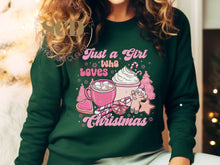 Load image into Gallery viewer, Just A Girl Who Loves Christmas Sweatshirt
