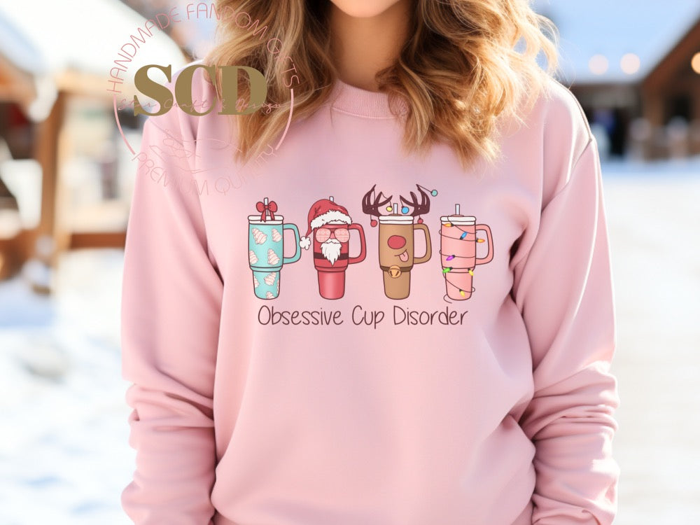 Obsessive Cup Disorder Christmas Sweatshirt