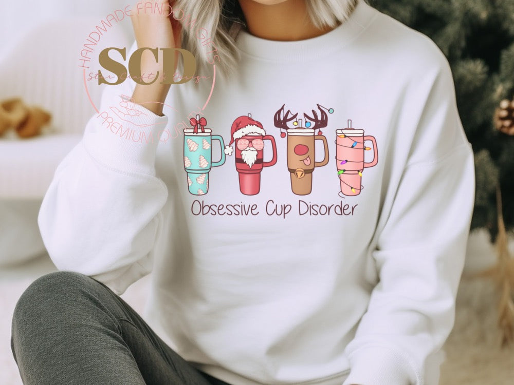 Obsessive Cup Disorder Christmas Sweatshirt